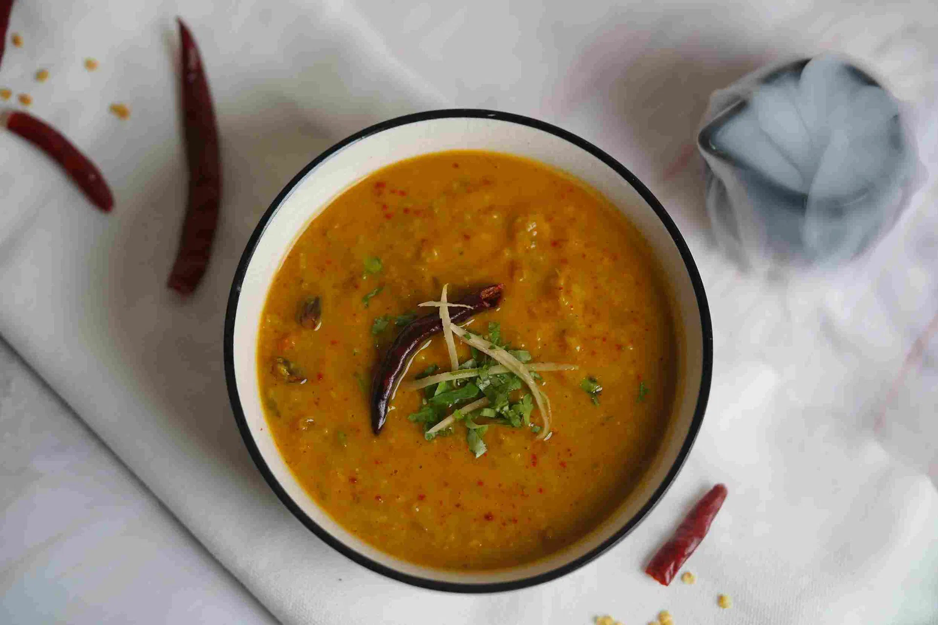 Ghar ka Kadhai Dal Tadka with Rice/Roti