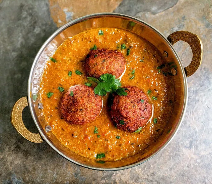 Rasoi Style Lauki Kofta Curry with Rice/Roti