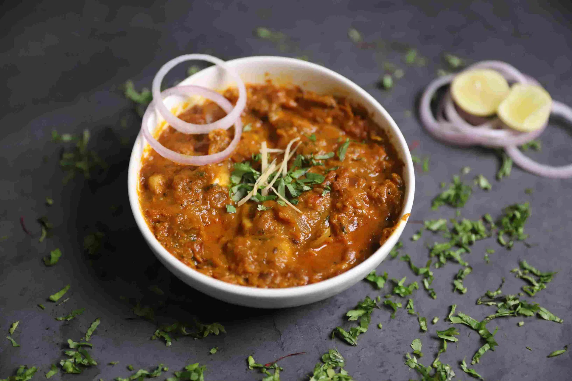 Rasoi Style Mushroom 2 pyaza with Rice/Roti