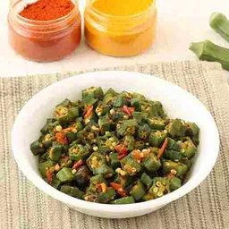 Ghar Ki Bhindi Sabzi with Rice/Roti – image 1