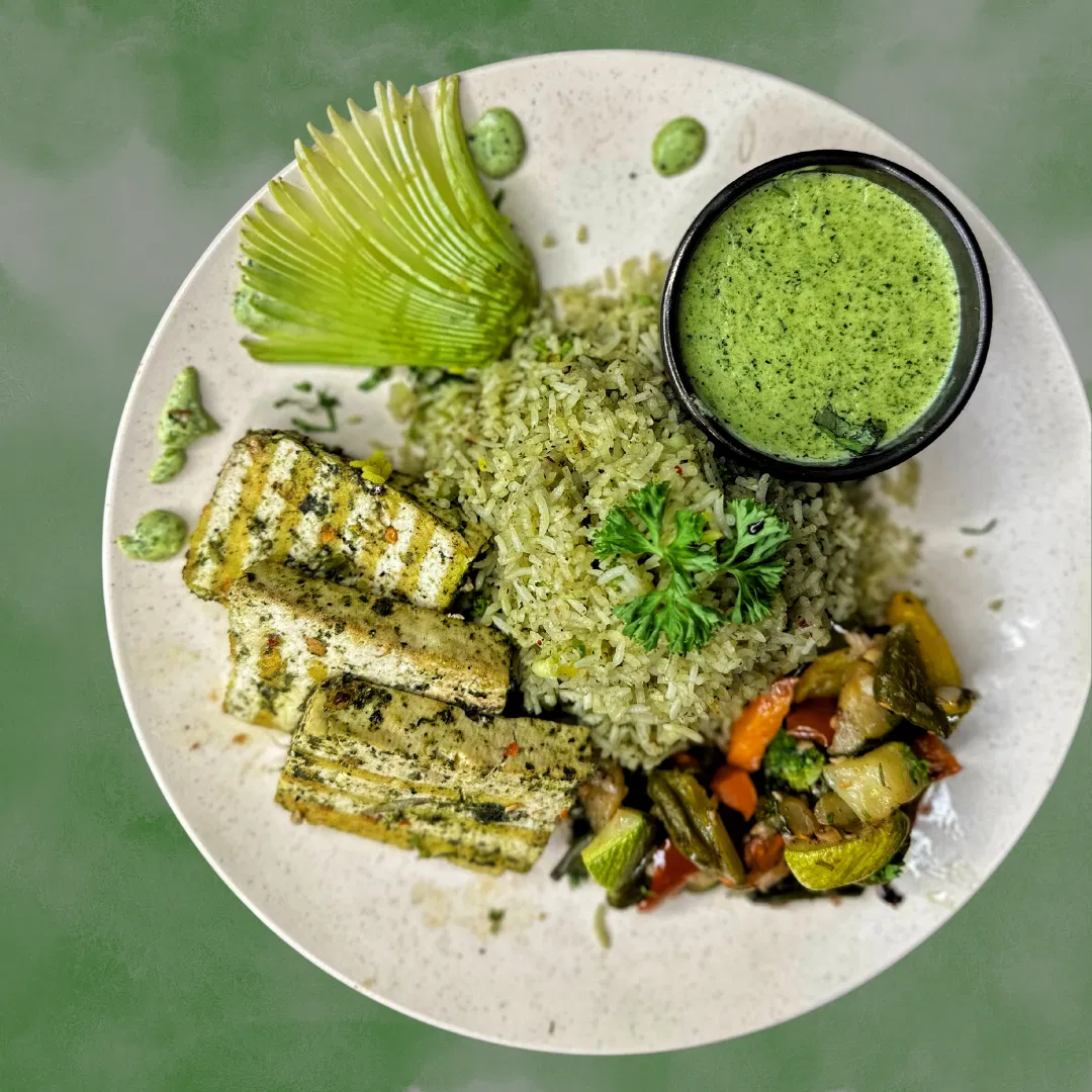 MKR Grilled Tofu with Pesto Rice
