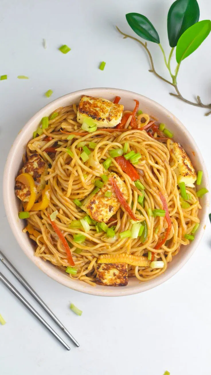 Atta Dragon Noodles with Paneer (Whole Wheat)