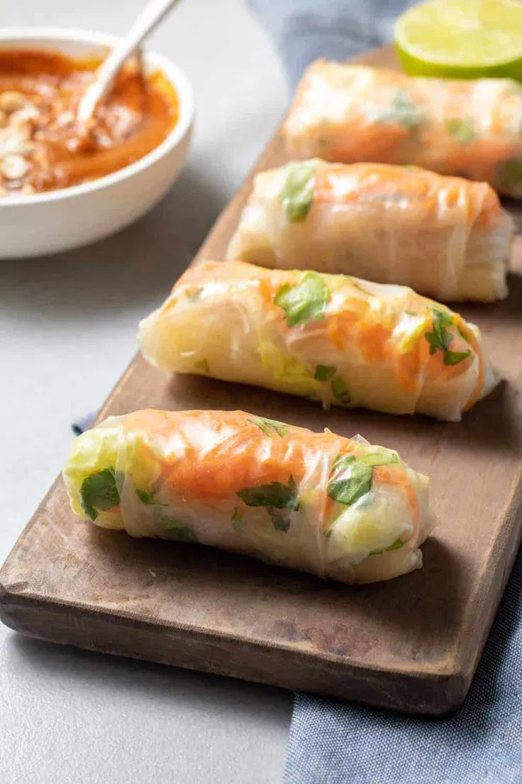 MKR Vietnamese BBQ Sabzi Rice Paper Roll