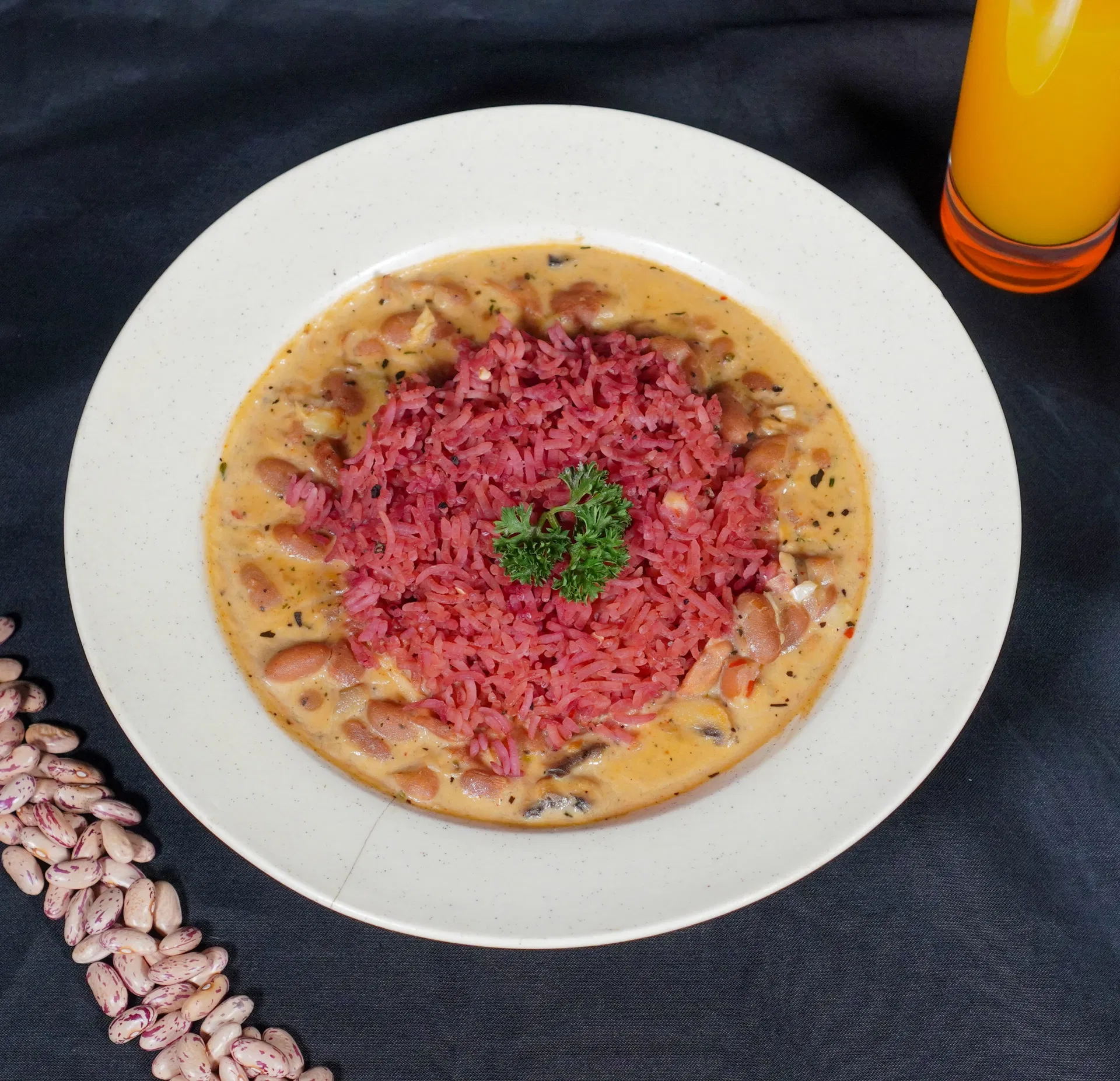MKR Alfredo Baked Beans with Rice