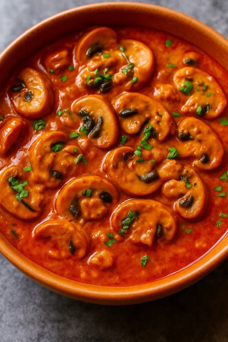MKR Mushroom Sarson Curry with Rice/Roti