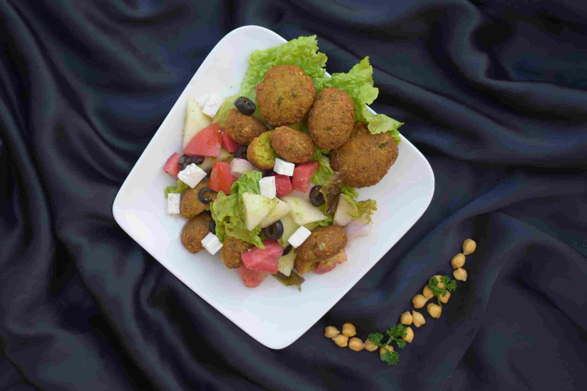 MKR Greek Salad with Falafel