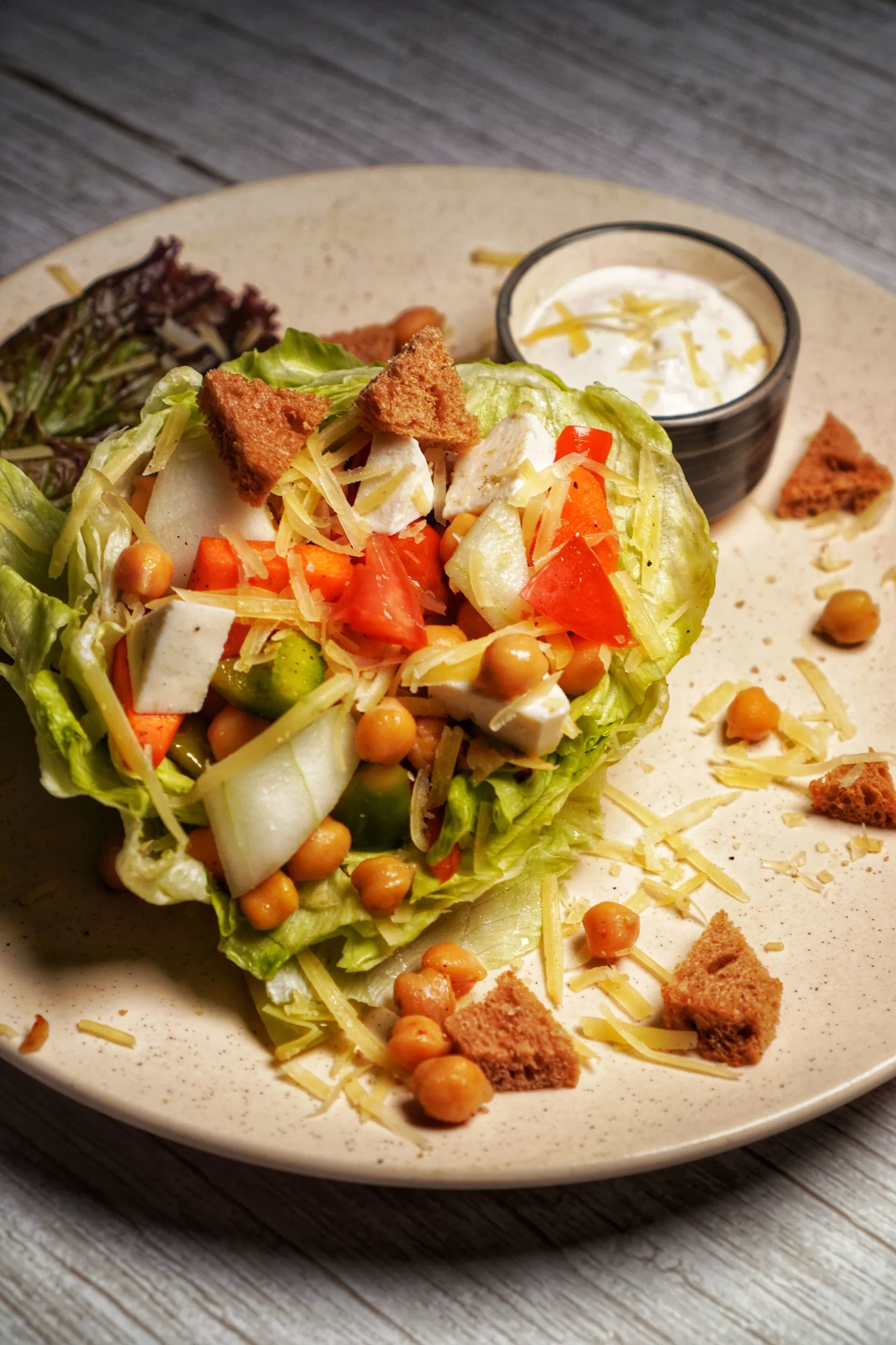 MKR Chickpea Caesar Salad