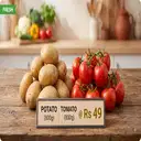 Potato (800gram) + Tomato (800gram) @ Rs 49. – image 1