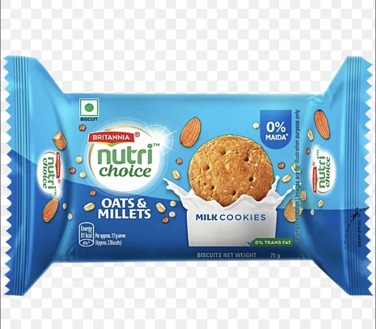 Britannia nutri choice oarts and  millets milk biscuits