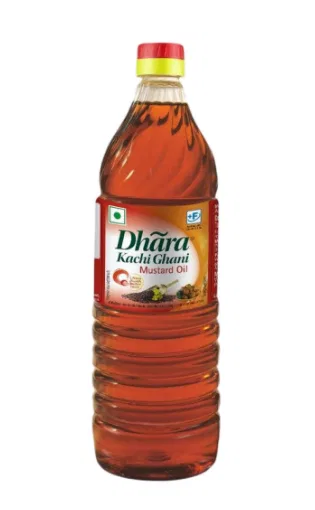 Dhara Kachi Ghani Mustard oil (Bottle)