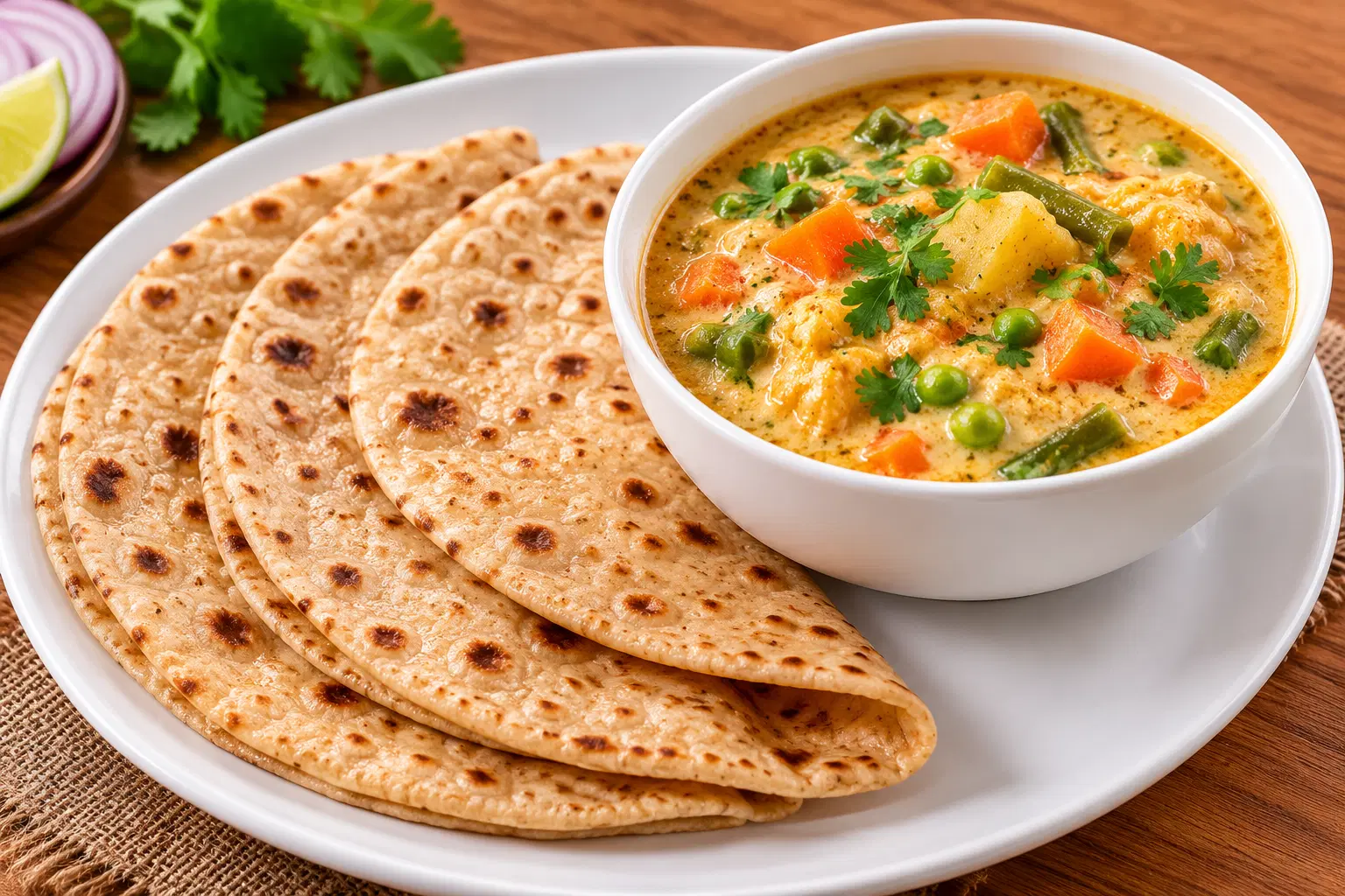 Chapati + Kuruma Curry