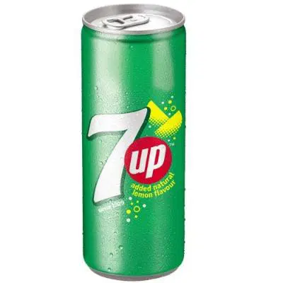 7 Up Lemon Soft Drink Can