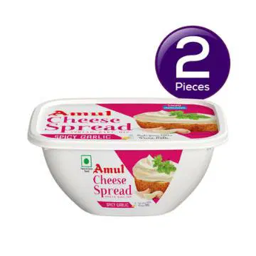 Amul Cheese Spread Spicy Garlic 200 gms Combo