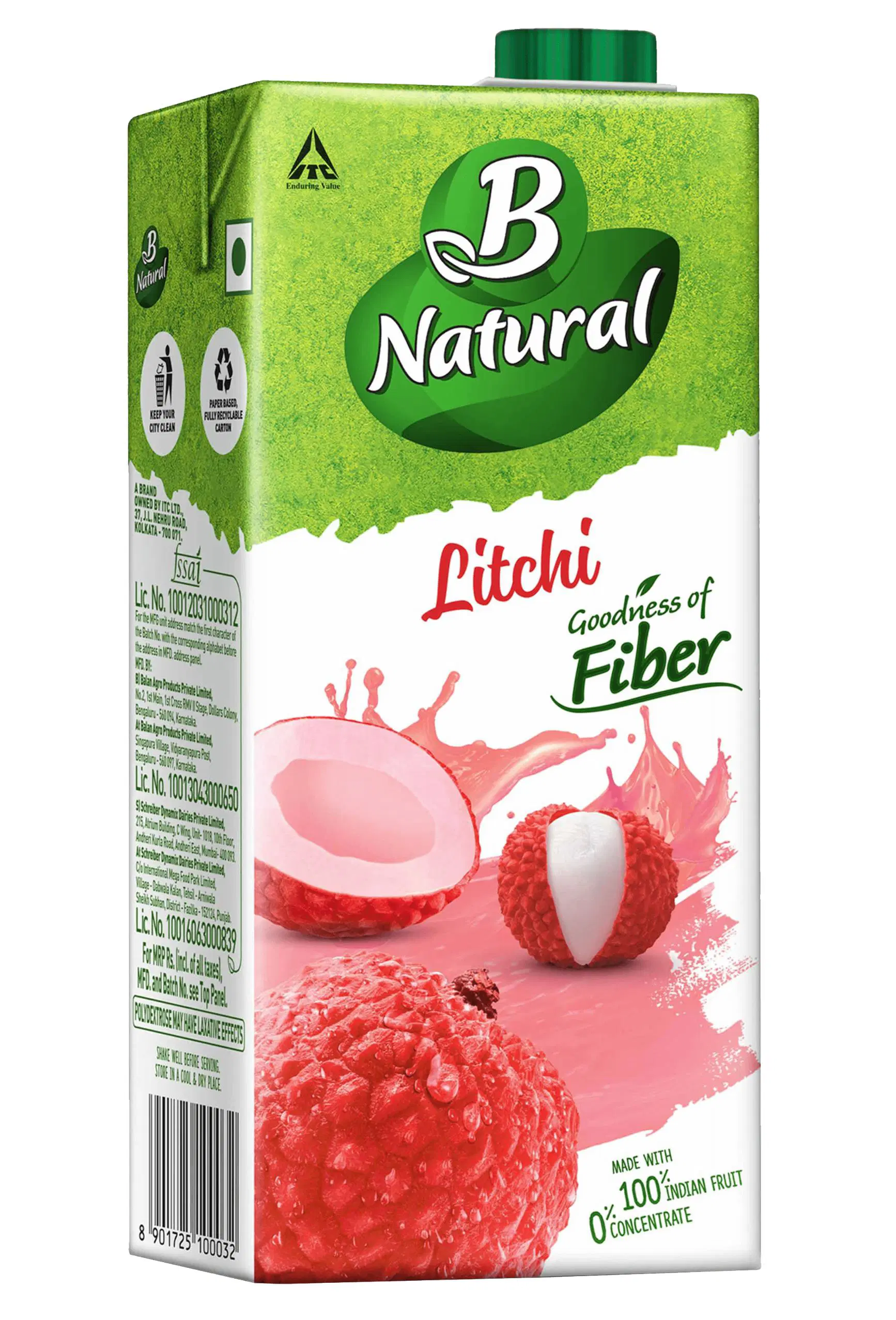 B Natural Litchi Juice