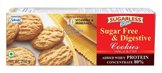 Bliss Sugarless Sugar Free & Digestive Cookies, Vanilla Butter