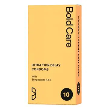 Bold Care Ultra Thin Delay Condoms with Benzocaine 4.5%