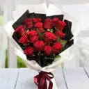 Bouquet of 15 Red Roses – image 1