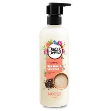Buds & Berries Rice Water & Chia Seed Nourishment Shampoo For Hair Growth & Hair Fall Control