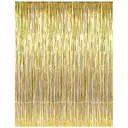 Cherishx Golden Tinsel Glosssy Foil Fringe Curtain – image 1