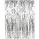 Cherishx Silver Tinsel Glossy Foil Fringe Curtain – image 1