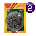 Chakaachak Steel Scrubber & Scrub Pad 1 pc X 2 Combo – image 1