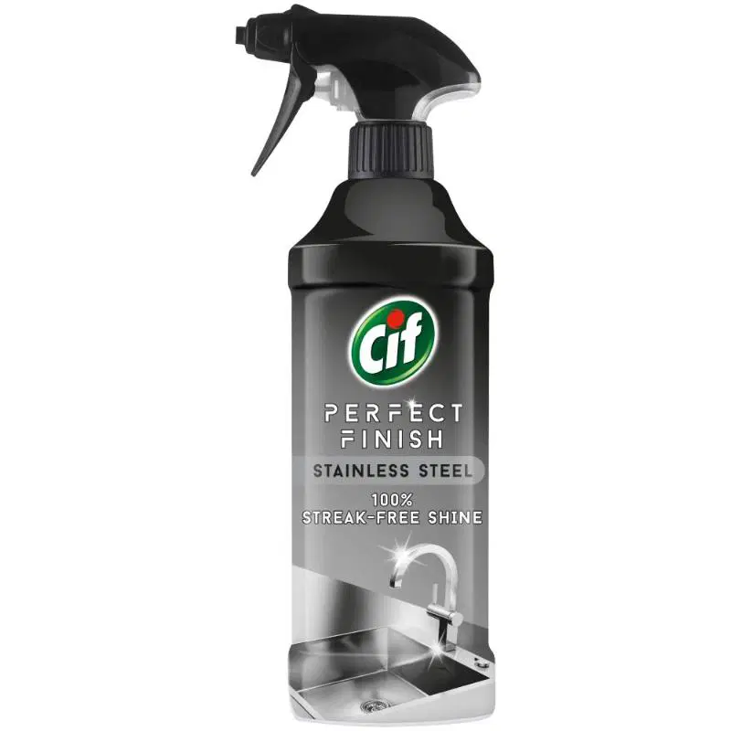Cif Perfect Finish Stainless Steel Cleaning Spray, Streak-Free Shine