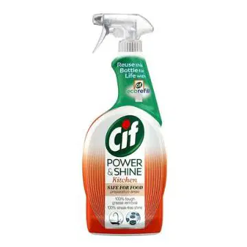 Cif Power & Shine Kitchen Cleaner Spray, 100% Tough Grease Removal