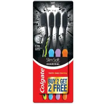 Colgate Slim Soft Charcoal Toothbrush