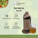Conscious Food Organic Mustard Oil (Bottle) – image 4