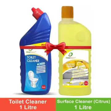 Dew Fresh Toilet Cleaner 1L + Citrus Surface & Floor Cleaner 1L ( Combo Pack)