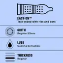 Durex Intense Condoms For Her Dotted And Ribbed Condom With Desirex Gel – image 3