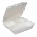 Ecoware Disposable Three Compartment Clamshell Box – image 1