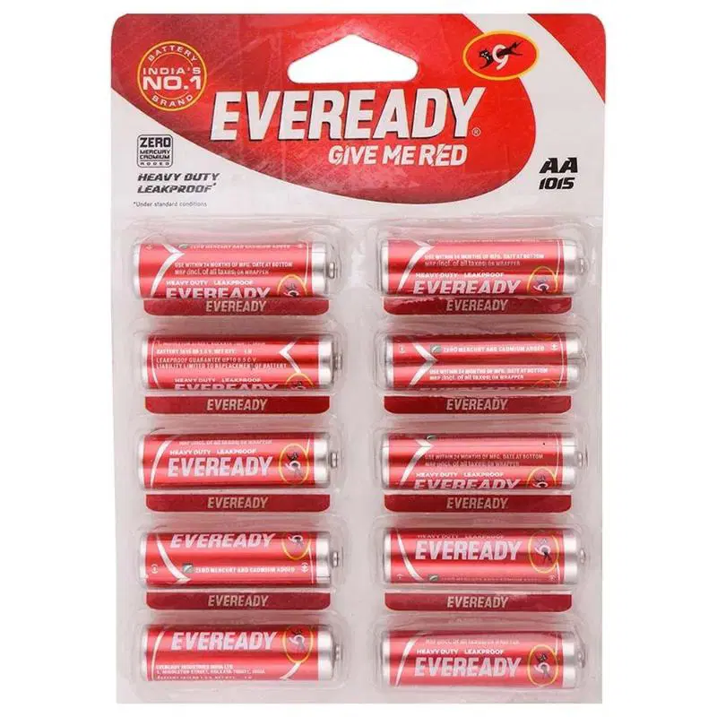 Everyday Carbon Zinc Battery Red