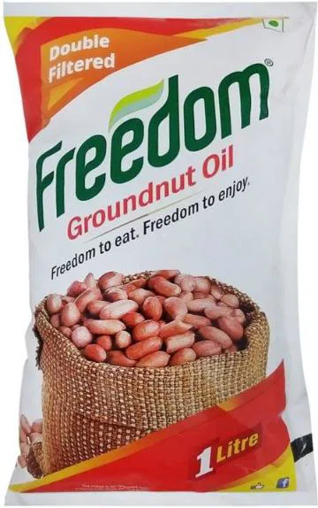 Freedom Double Horse Filtered Groundnut Cooking Oil (Pouch)