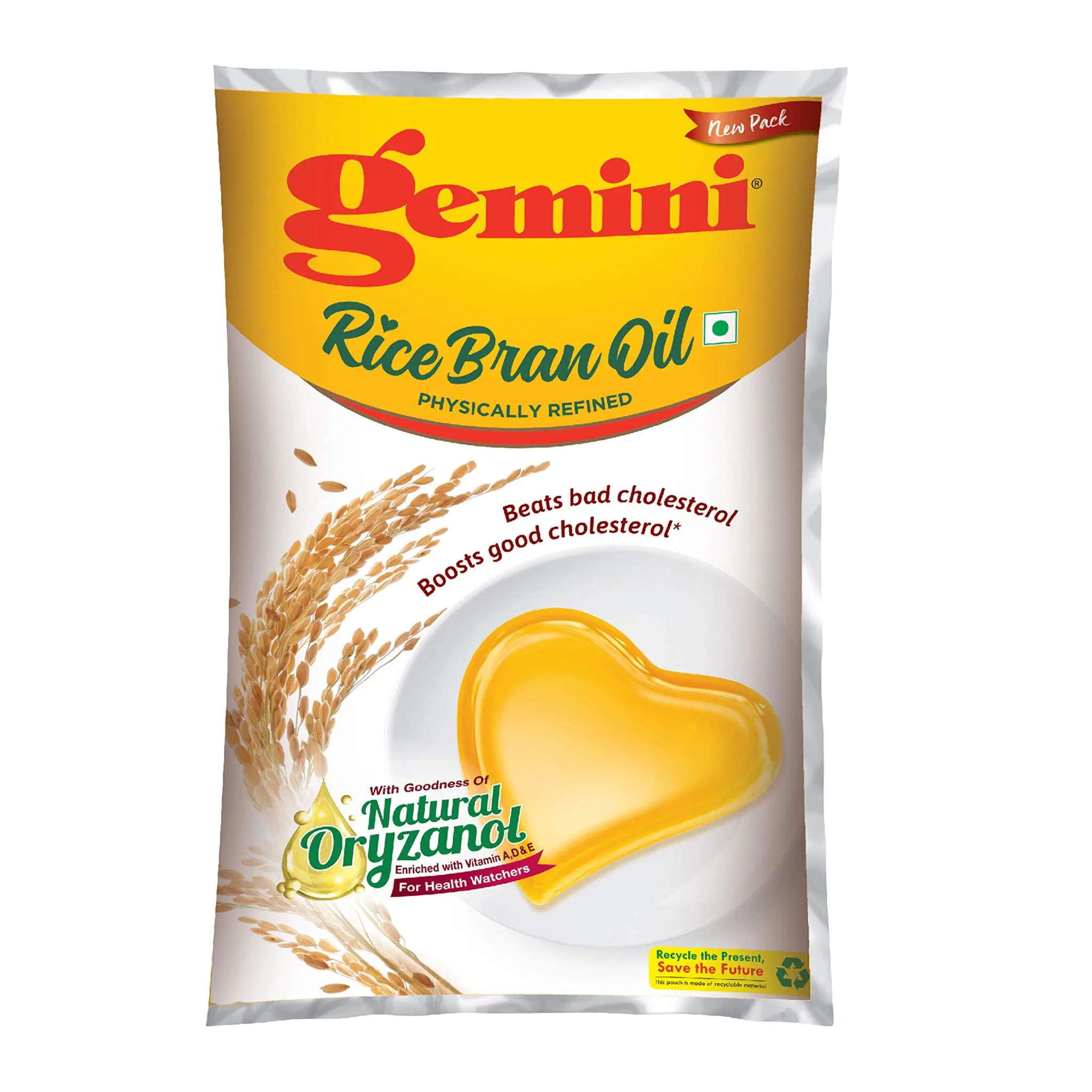 Gemini Refined Rice Brain Oil