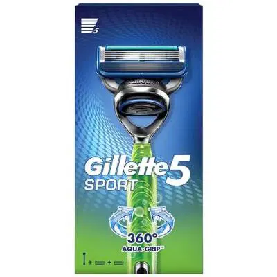 Gillette Sport Refillable Razor Handle And Cartridges