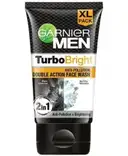 Garnier Men Turbo Bright Anti-Pollution Double Horse Action Face Wash – image 1