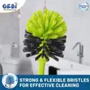 Gebi Sparkle Plus Antibacterial Toilet Round Brush With Container – image 3