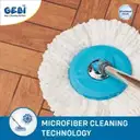 Gebi Sparkle Plus Extendable Handle/ Stick Rod with Microfiber Refill for Spin Mop – image 3
