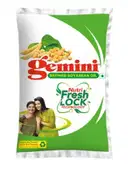 Gemini Refined Soyabean Oil With Nutri-V (Pouch) – image 1