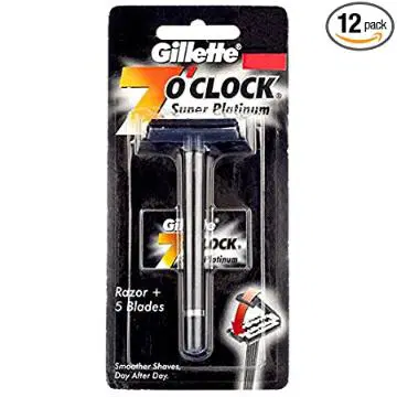 Gillette 7 O'Clock Super Platimun Razor + 2 Blade
