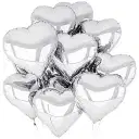 Hankley Foil Baloon Heart 18 Inch Silver – image 1