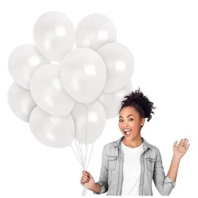 Hankley Metalic Baloon Premium White