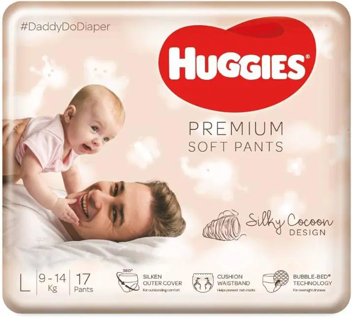 Huggies Premium Soft Daipers Pants Large