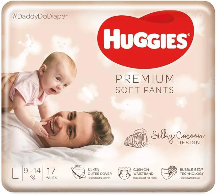 Huggies Premium Soft Daipers Pants Large