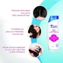 Head & Shoulders 2 In 1 Anti Dandruff Smooth & Silky Shampoo+Conditioner – image 4