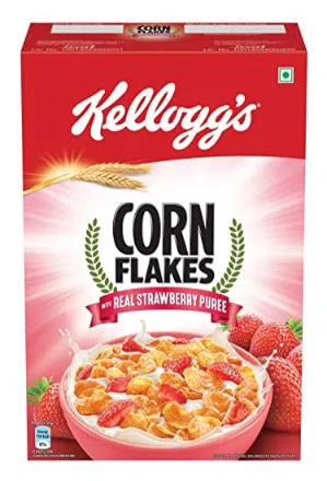 Kelloggs Cornflakes With Real Strawberry Puree
