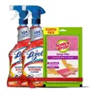 Lizol Kitchen Cleaner Free Scotch-Brite Sponge Wipe – image 1