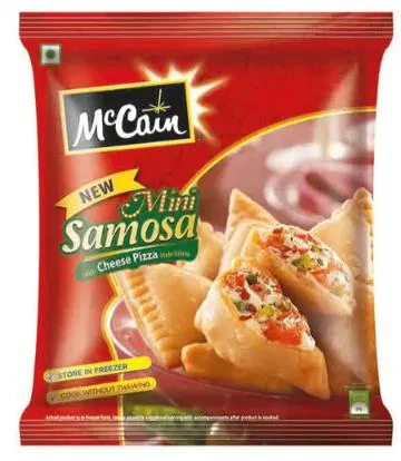 McCain New Mini Samosa With Cheese Pizza Style Filling