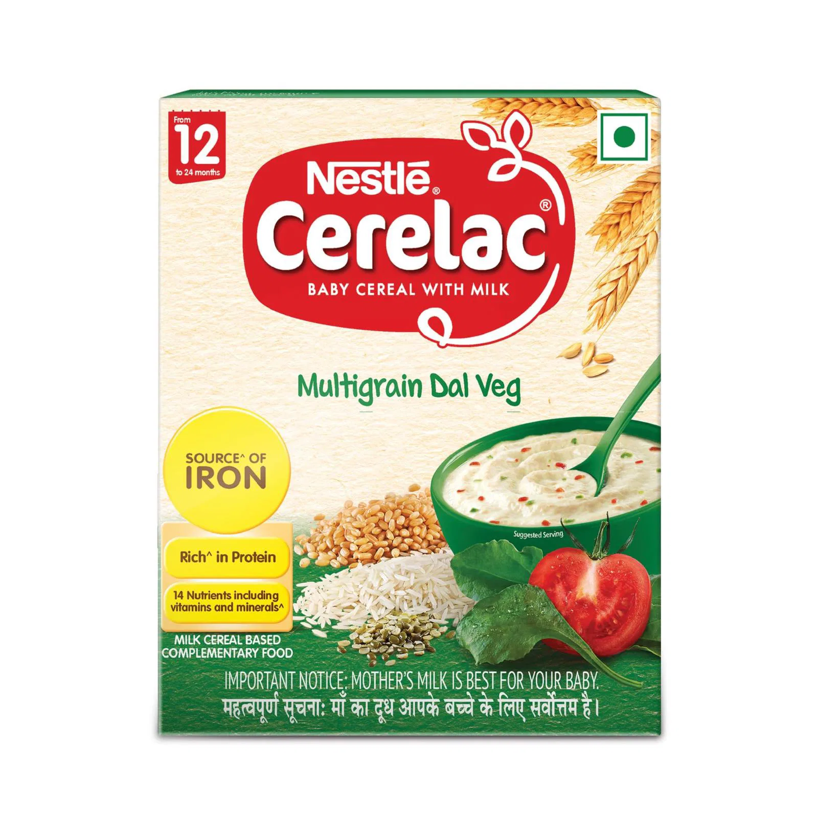 Nestle Ceregrow Baby Cereal Multigrain Daal Veg